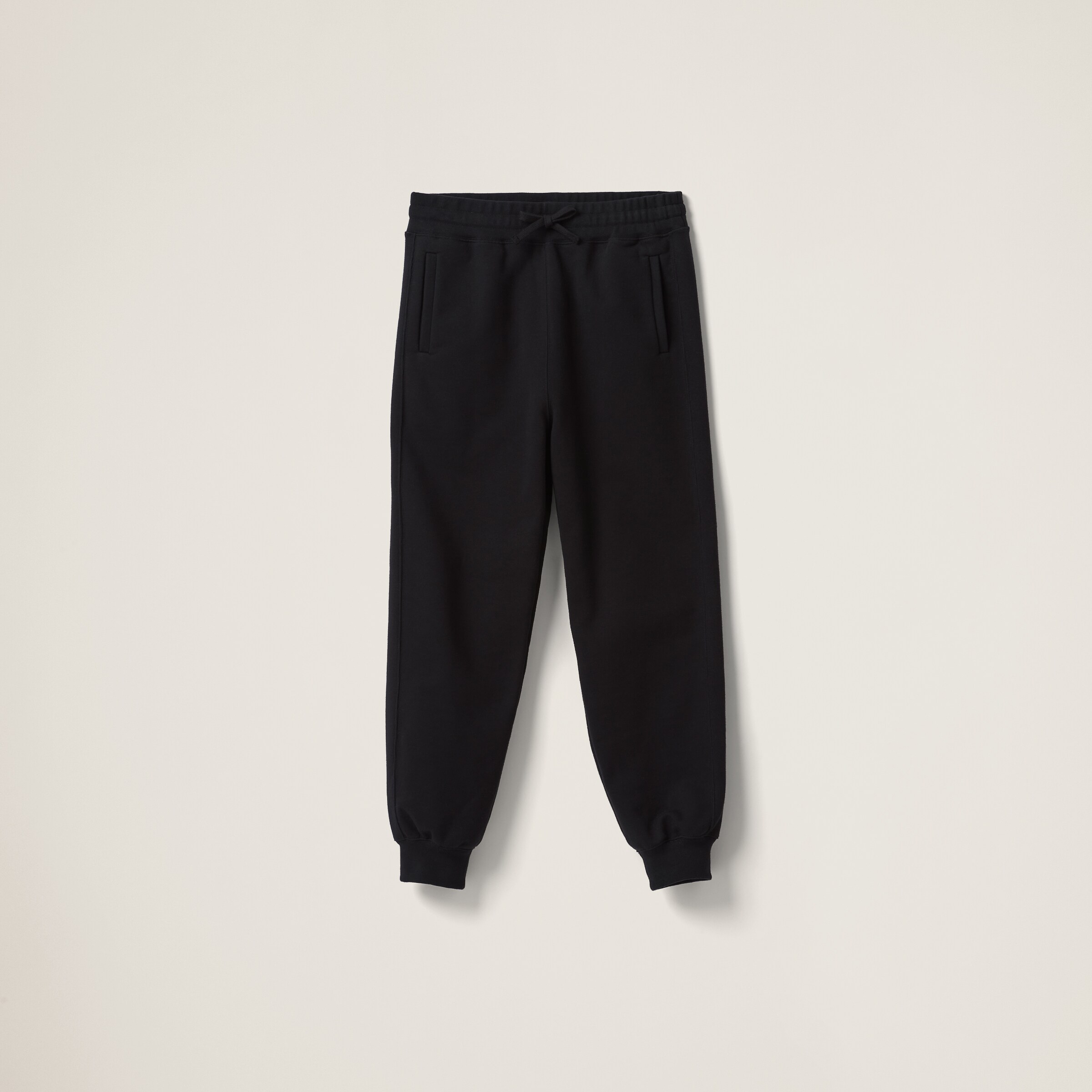 Miu Miu Cotton Joggers In Black