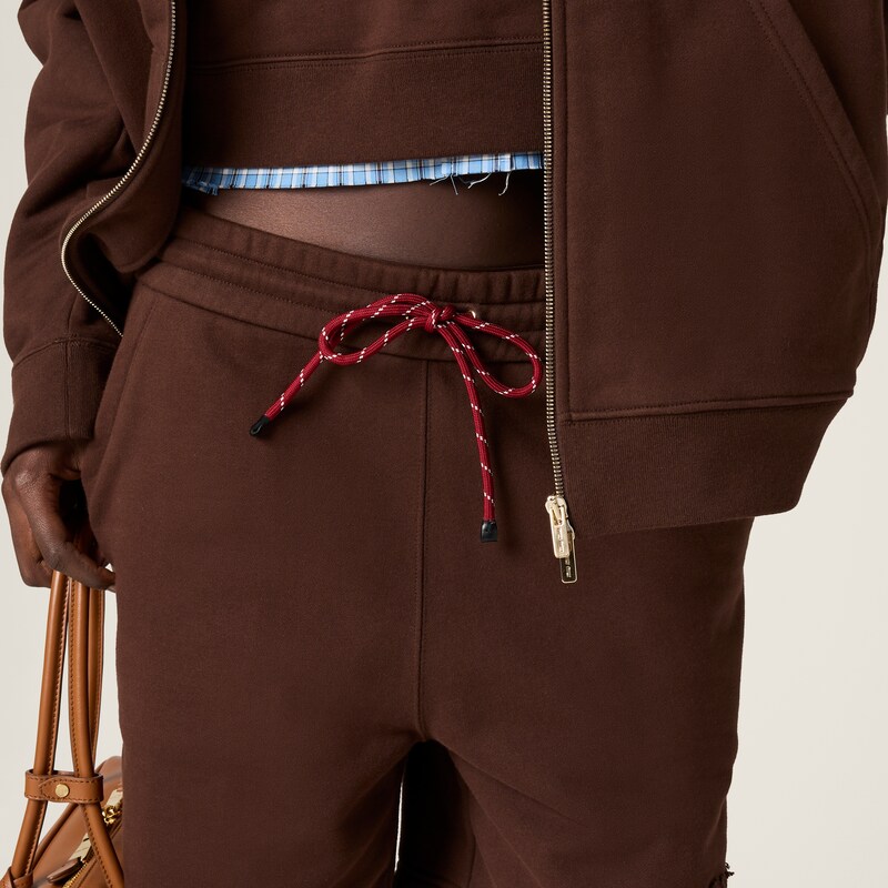 Cotton fleece shorts