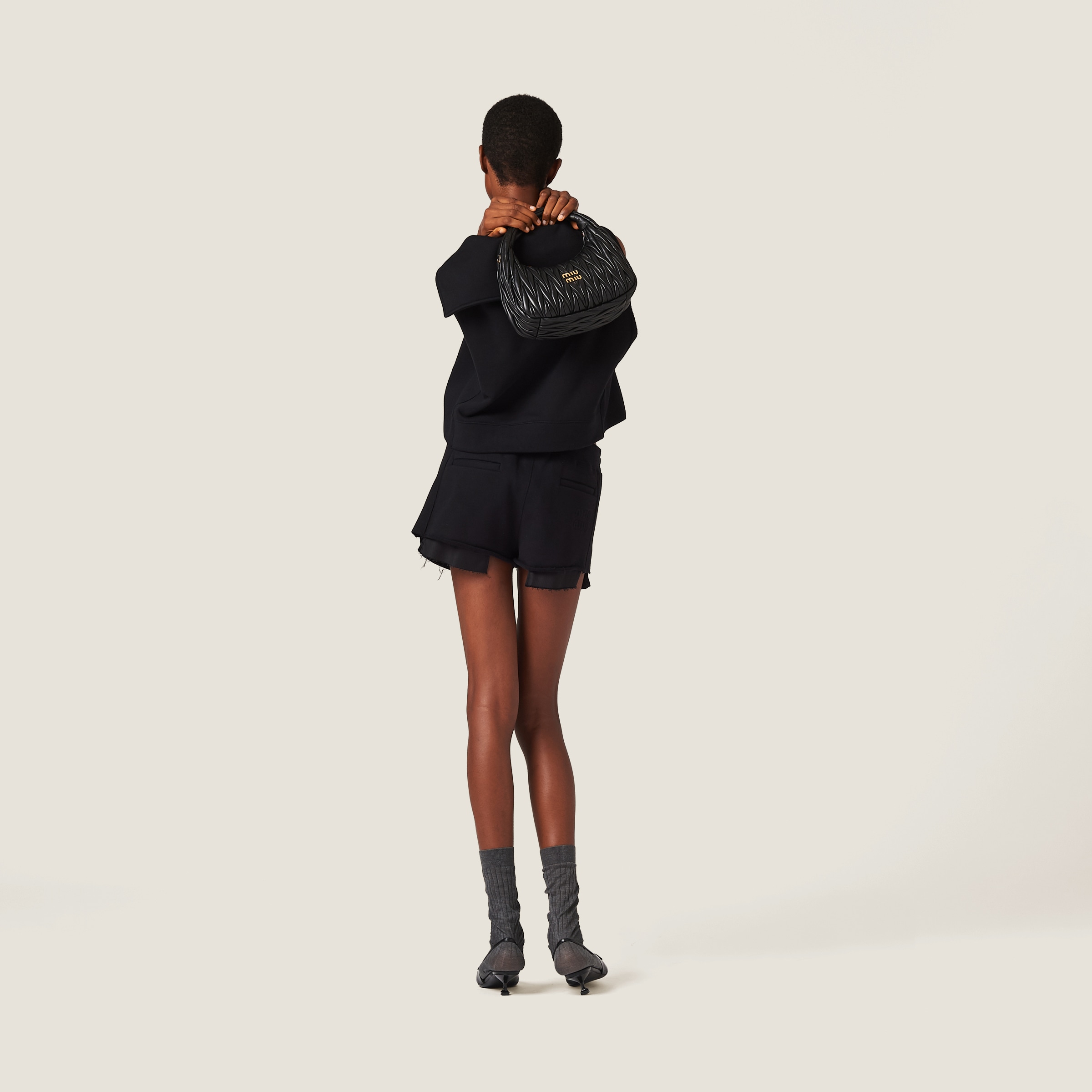 Miu Miu Women's Viscose Sweatshirt Brown