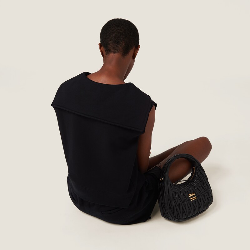 Miu Miu 2026 Short-sleeved Sweatshirt and Waist Pants Set Polyester