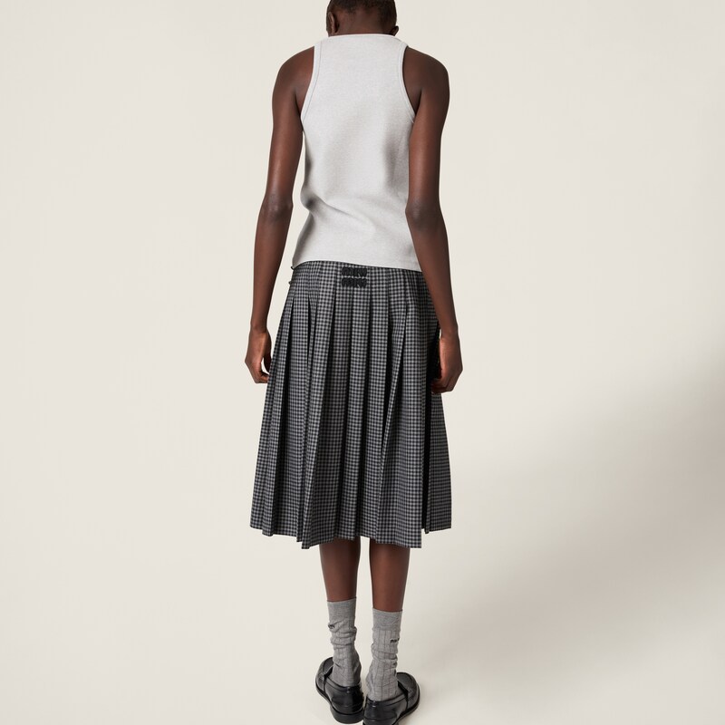 Haut dos nageur en jersey côtelé