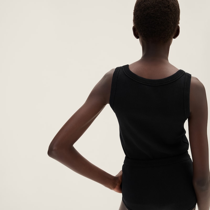 Débardeur en maille côtelée