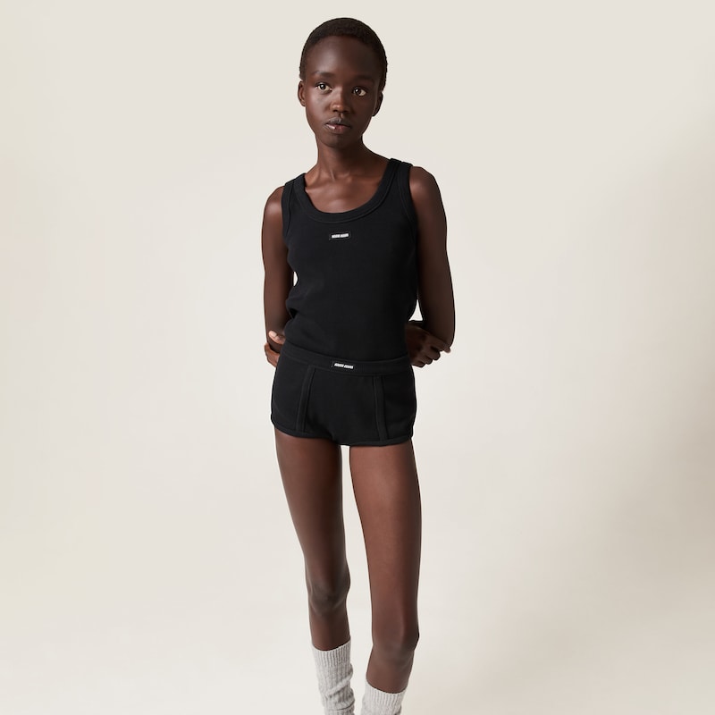 Débardeur en maille côtelée