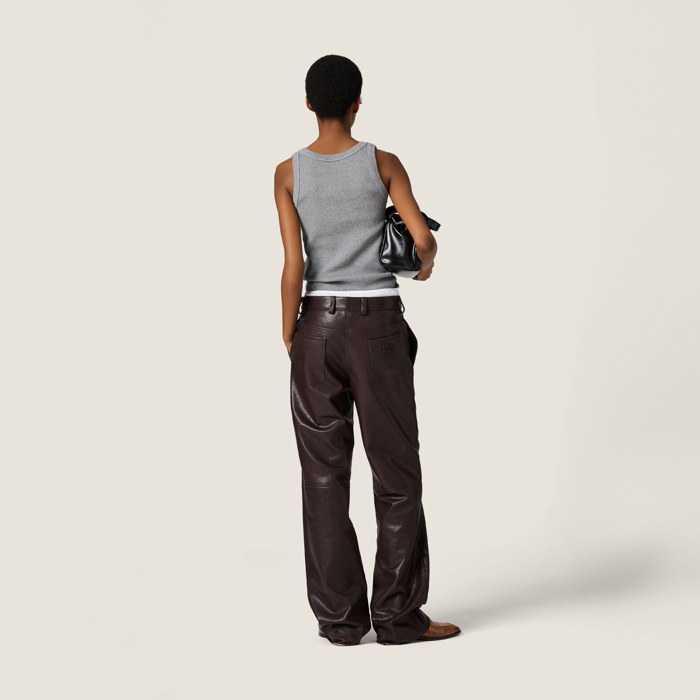 Ribbed jersey tank top - thumbnail 3