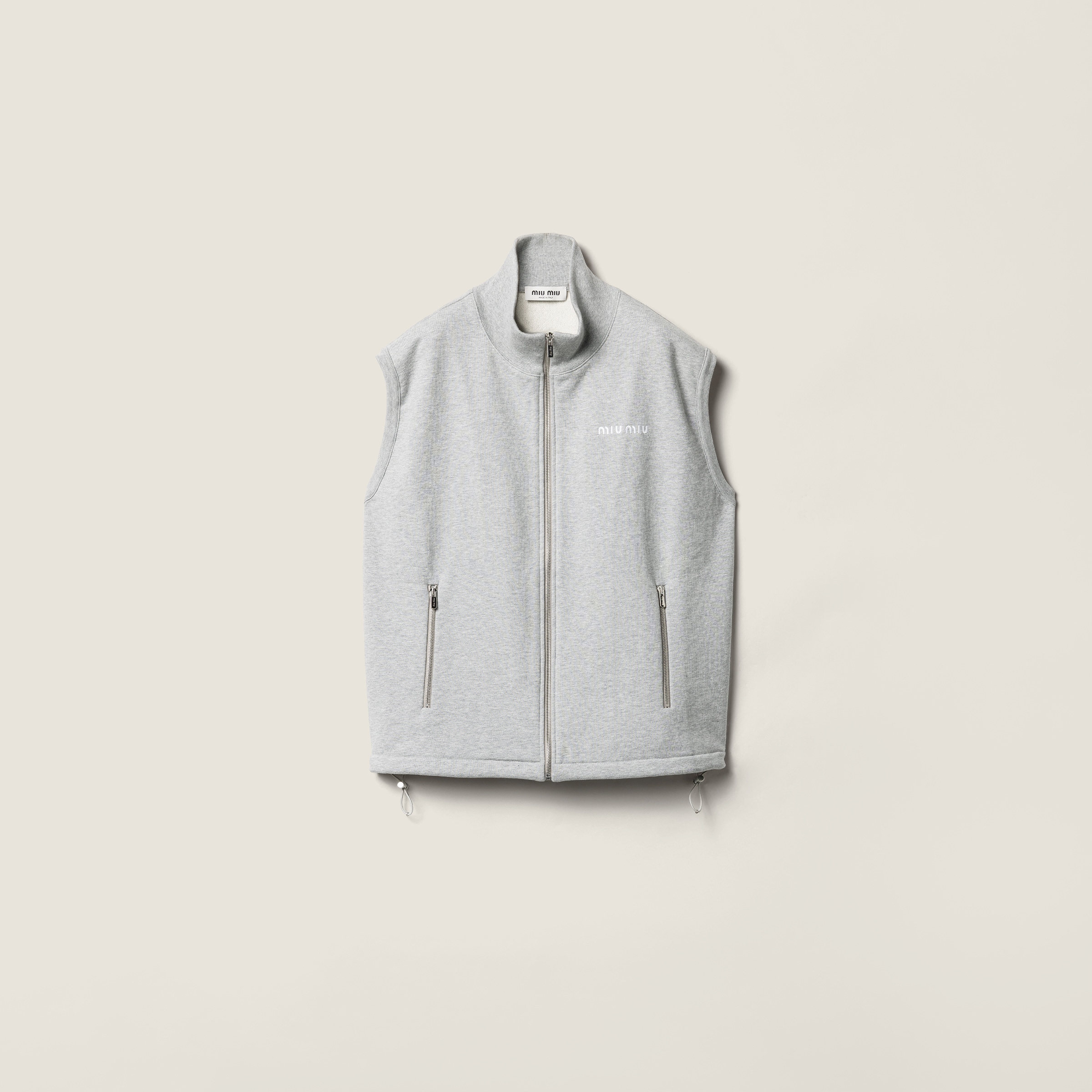 Cotton fleece vest