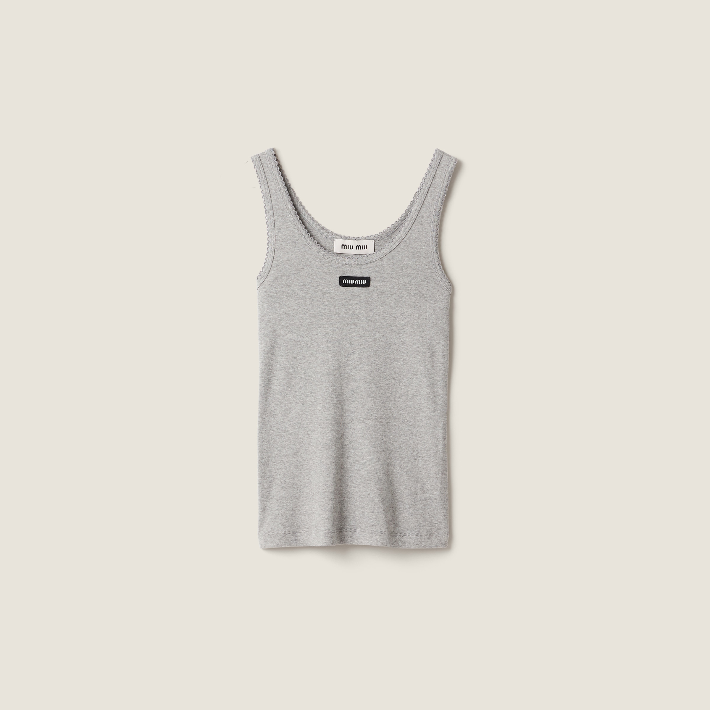 Ribbed top by Miu Miu