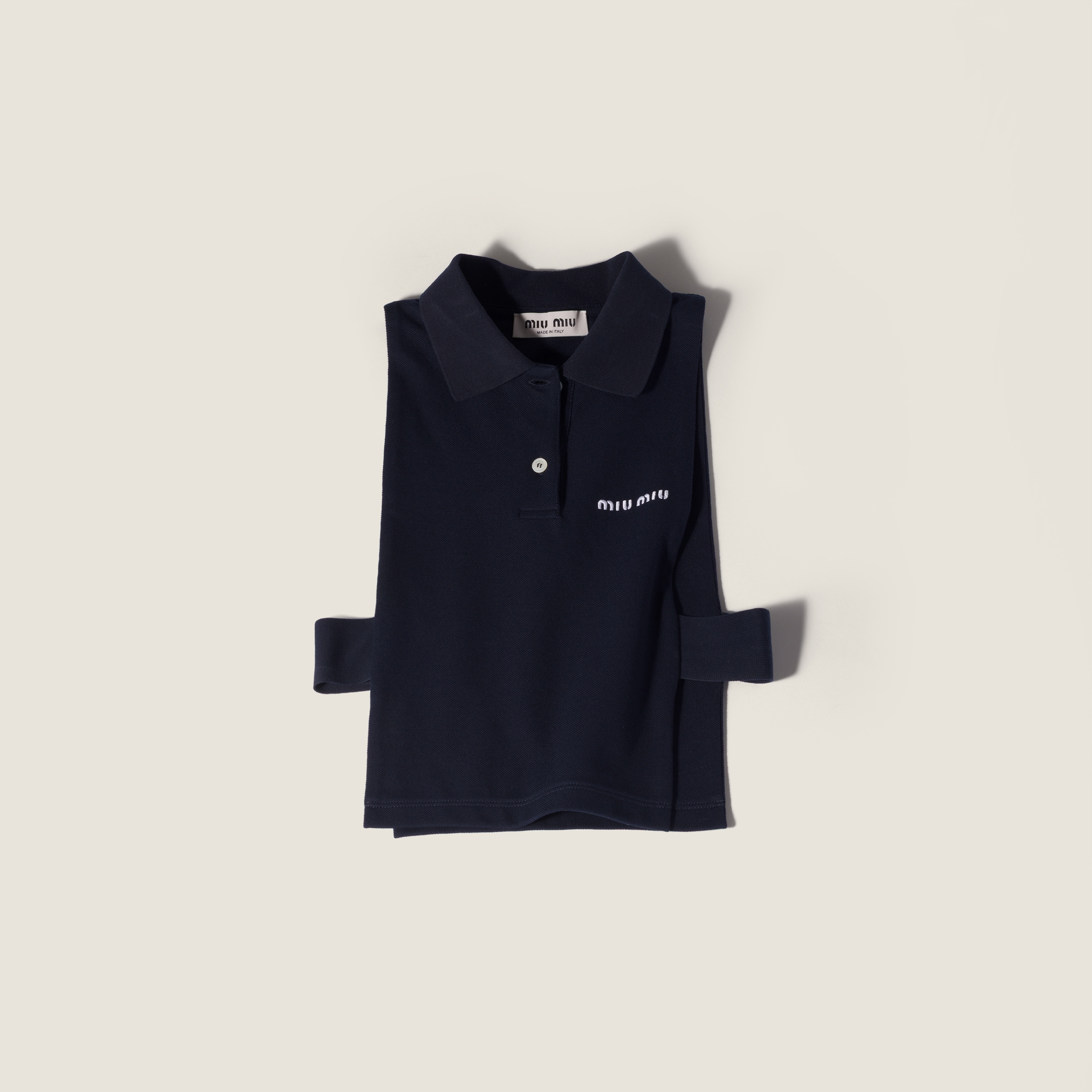 Piqué polo vest from Miu Miu - $995
