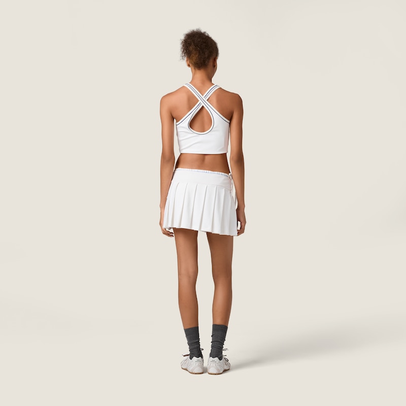 Stretch technical jersey tank top