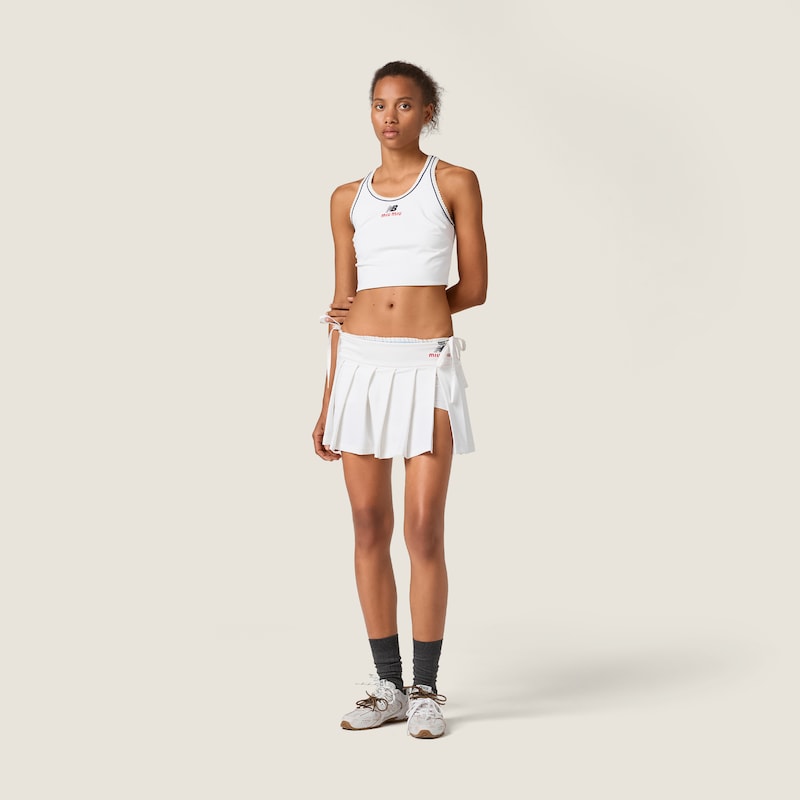 Stretch technical jersey tank top