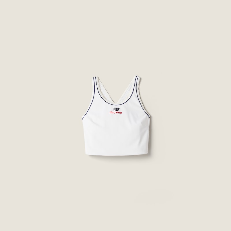 Stretch technical jersey tank top