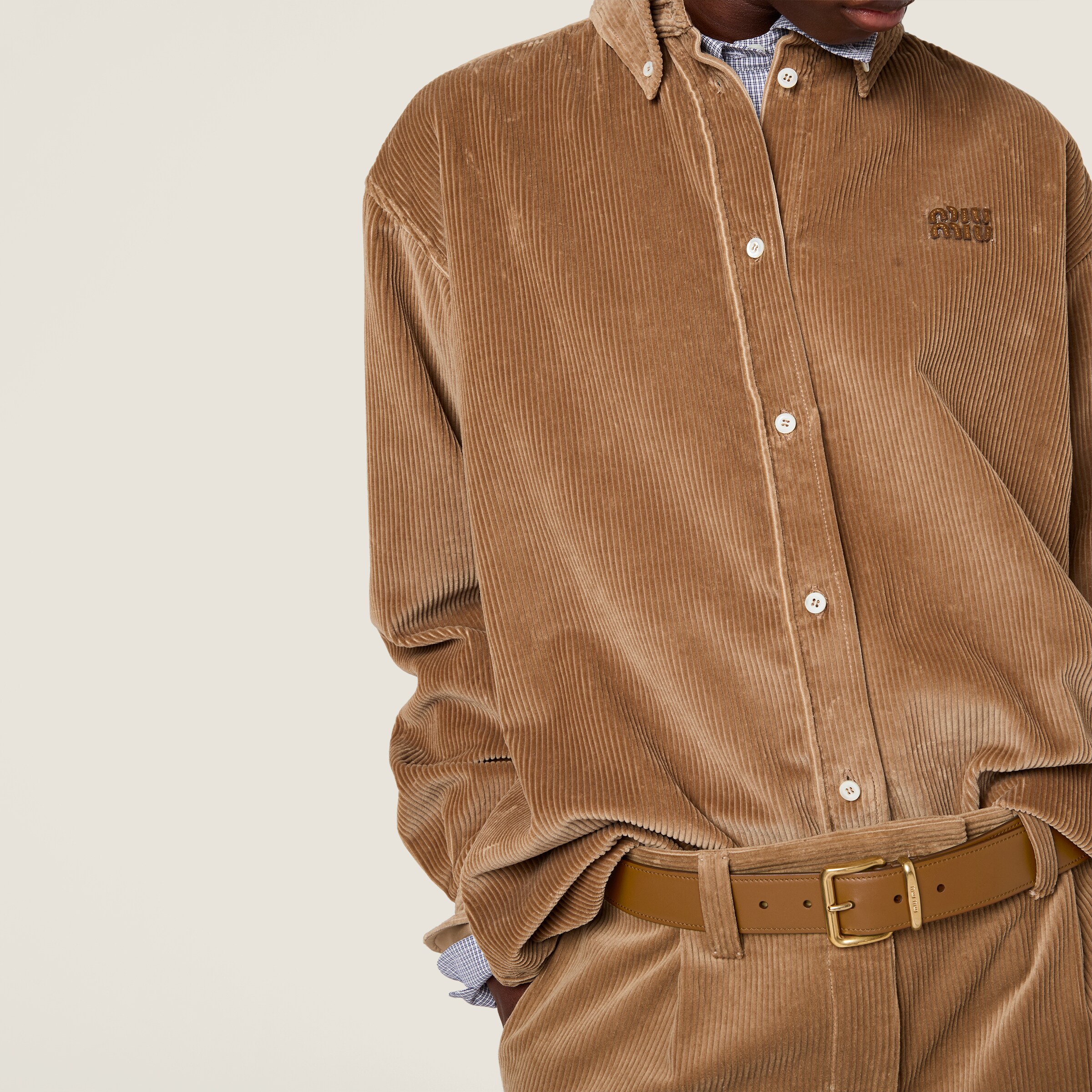 Corduroy and suede shirt - thumbnail 5