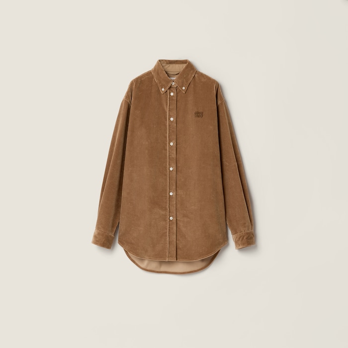 トップス archive miumiu long sleeve checked shirt Shirts And Tops For Women | Miu Miu
