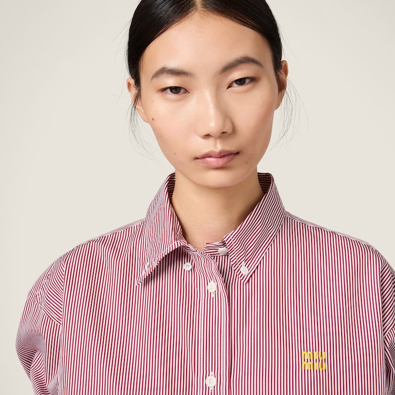 Vertical stripe shirt