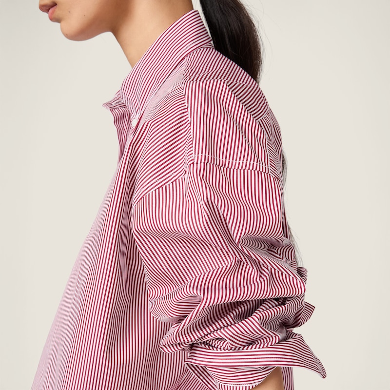 Vertical stripe shirt