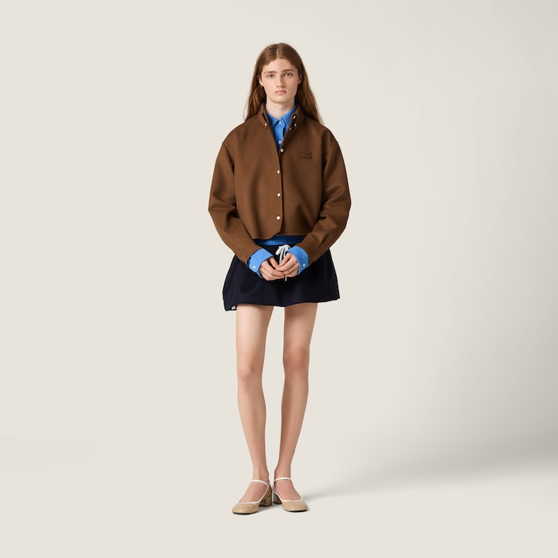 Double cashmere shirt