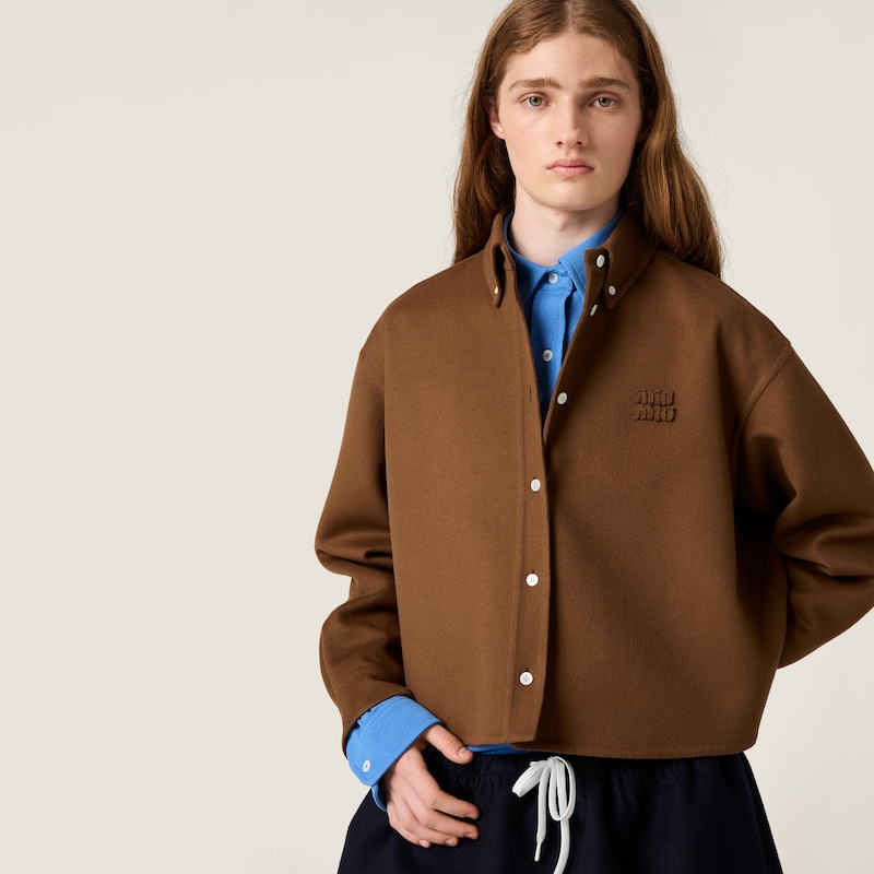 Double cashmere shirt