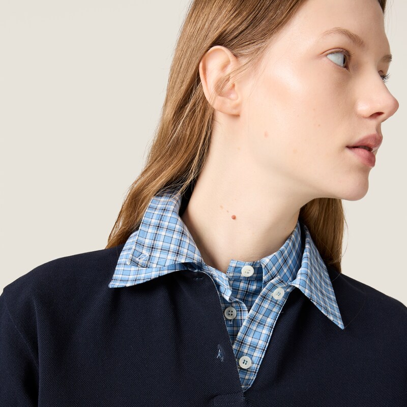 Checked poplin shirt