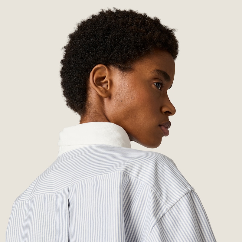 Micro pinstripe cotton shirt