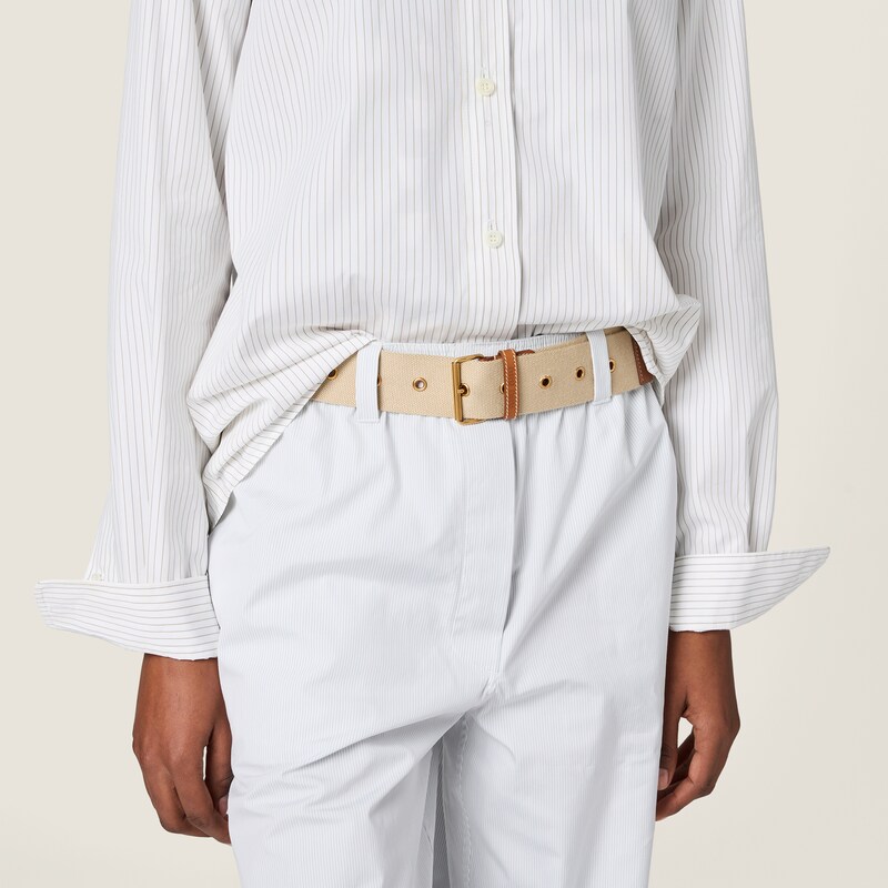 Pinstriped poplin shirt