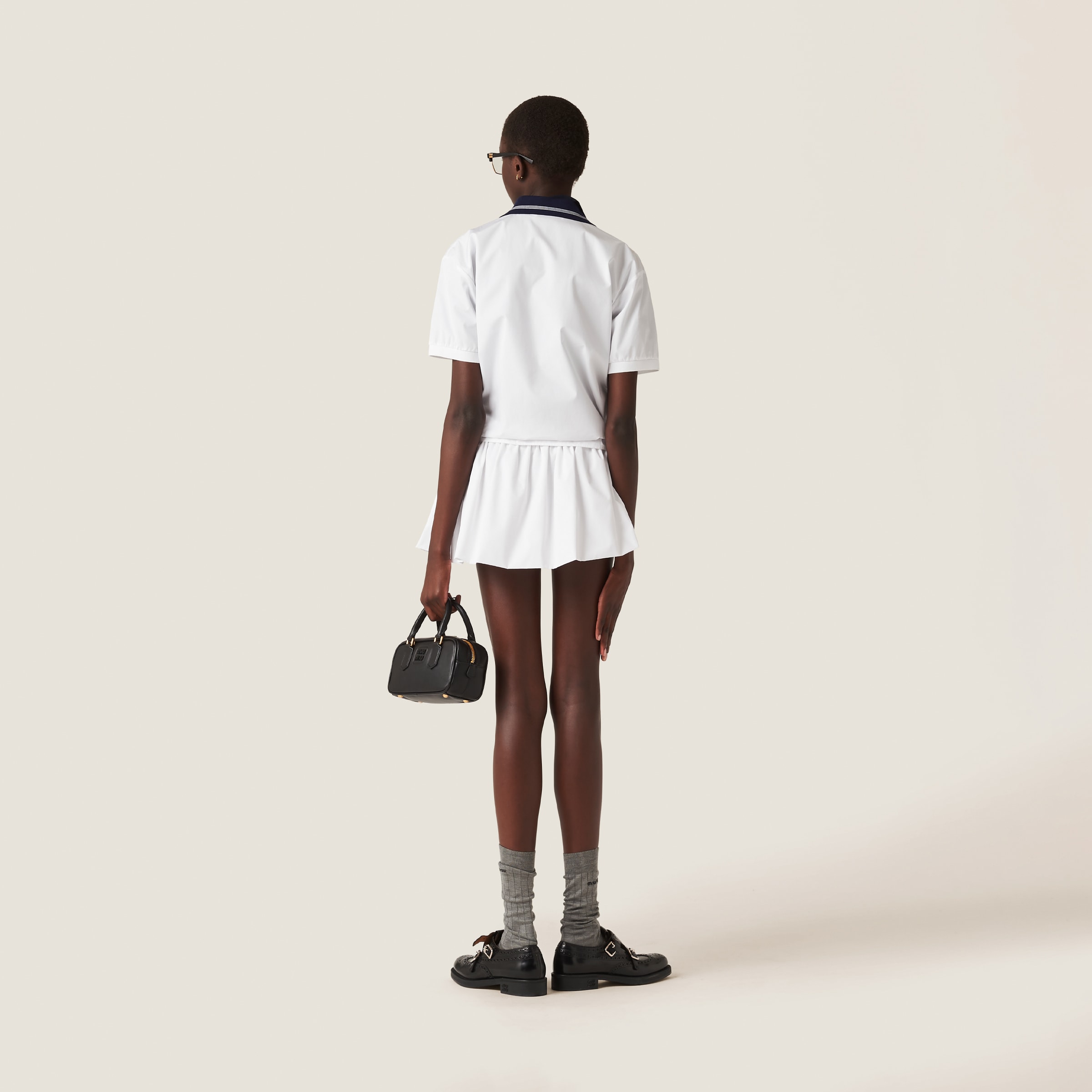 【関税&送料込】Miu Miu White Poplin Shirt Dress Buy Miu Miu White Poplin Shirt Dress Online | Coshio