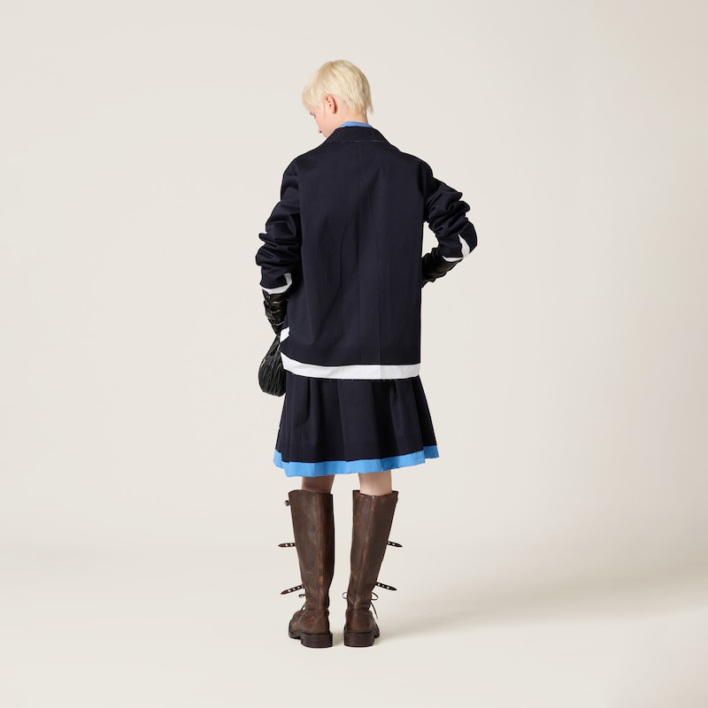 Camicia in maglia e popeline