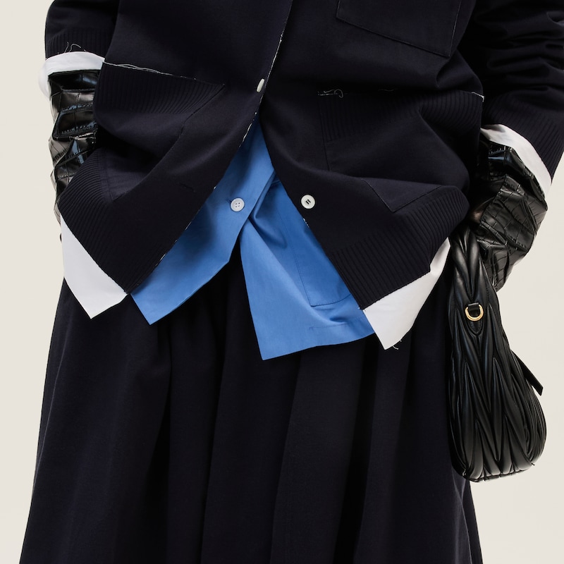 Camicia in maglia e popeline