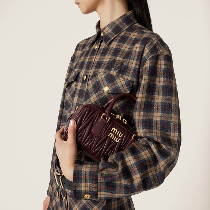 Camisa de lana con motivo tartán