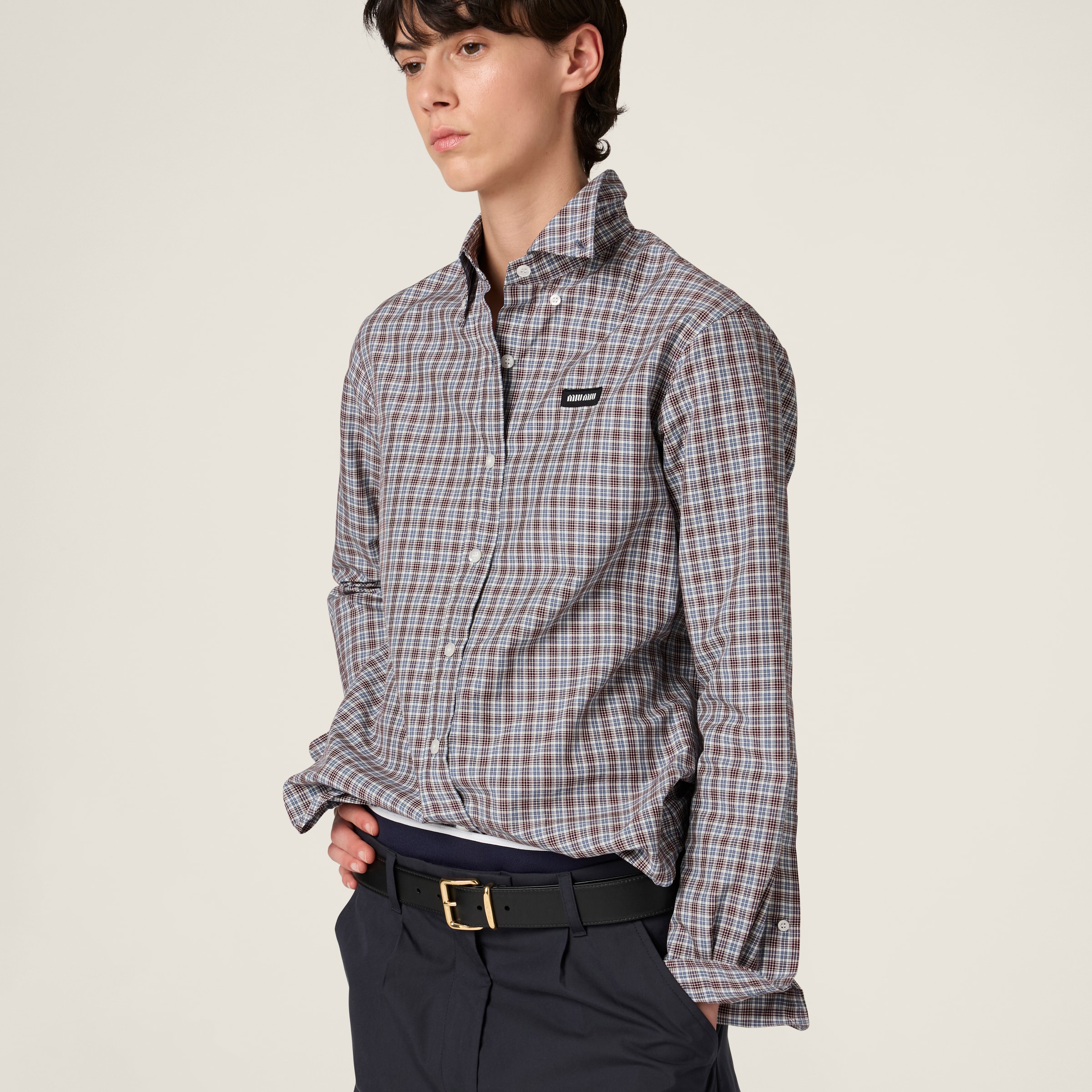 Miu Miu Checked Shirt