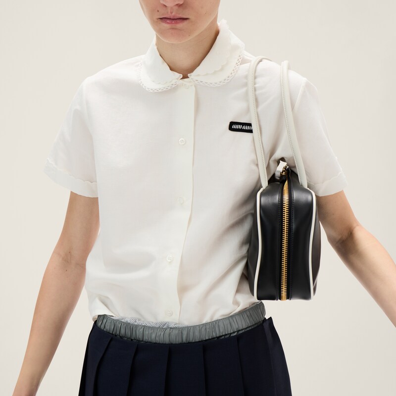 Slubbed poplin shirt