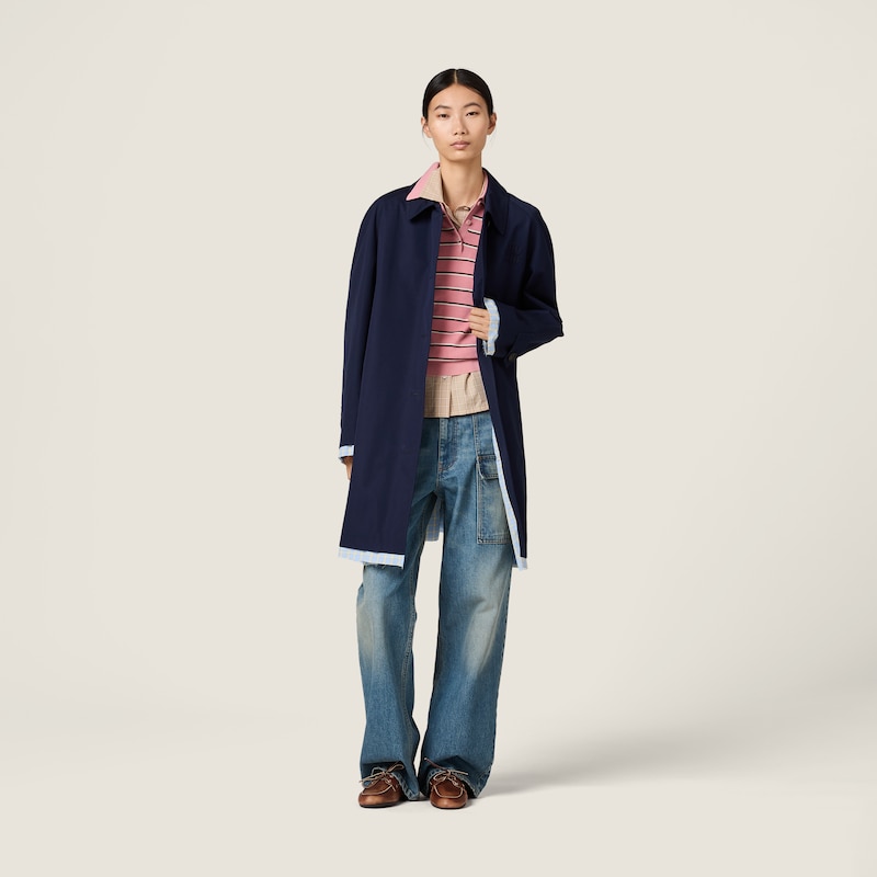 Checked poplin shirt