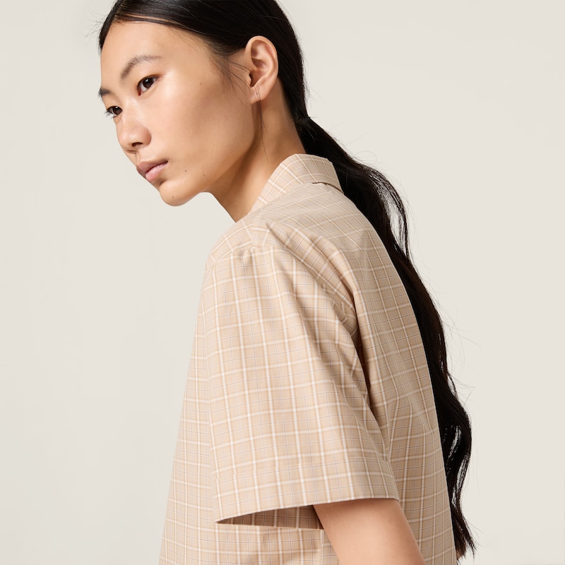 Checked poplin shirt