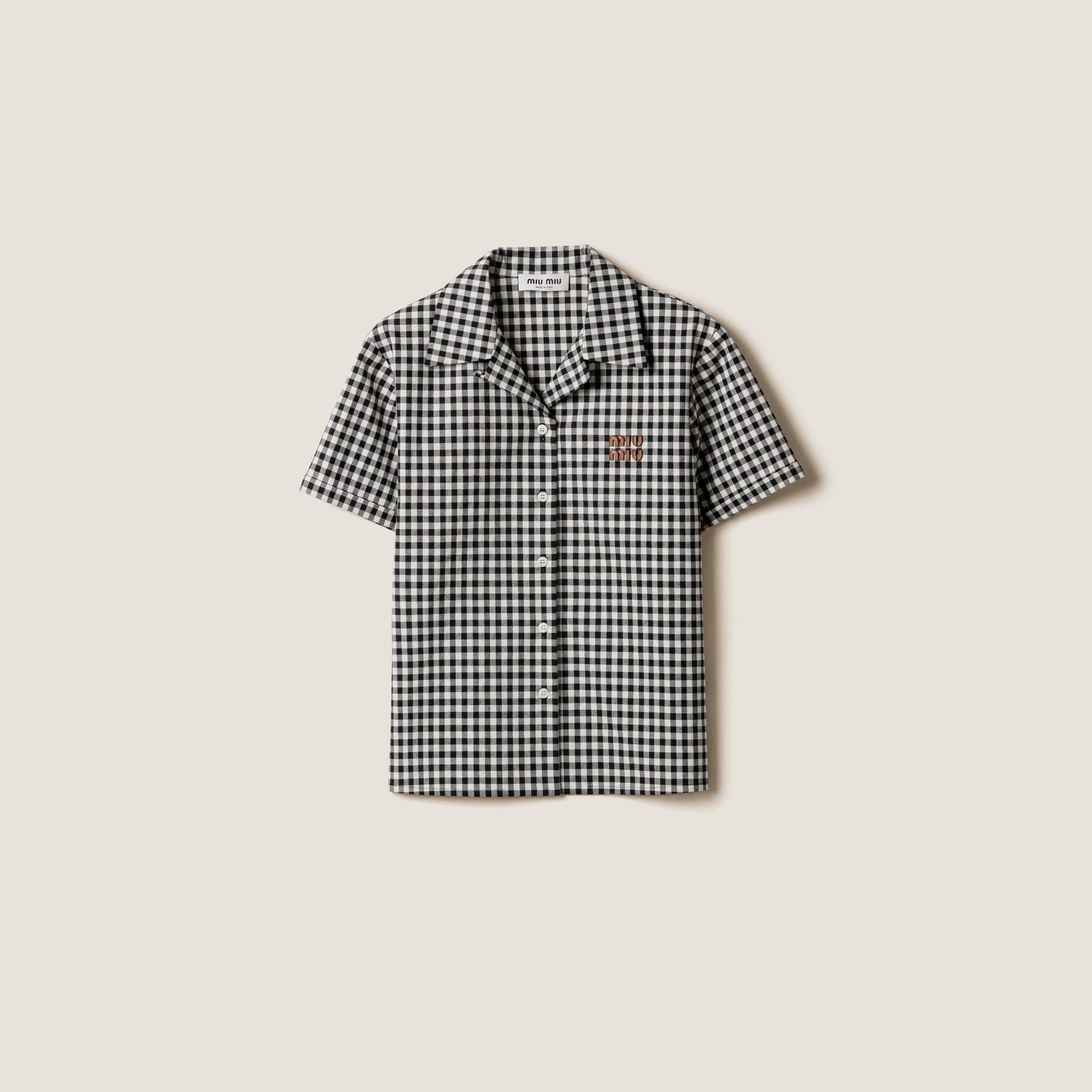 Miu Miu Gingham Check Shirt