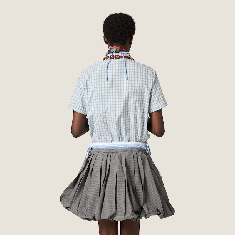 Checked poplin shirt