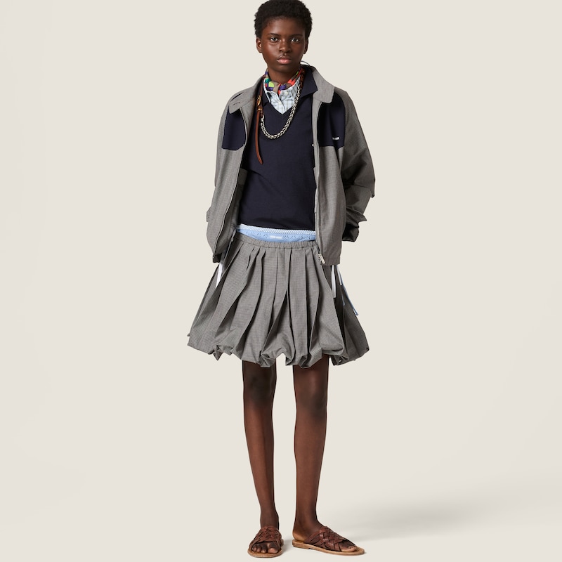 Checked poplin shirt