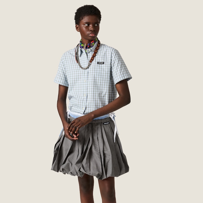 Checked poplin shirt