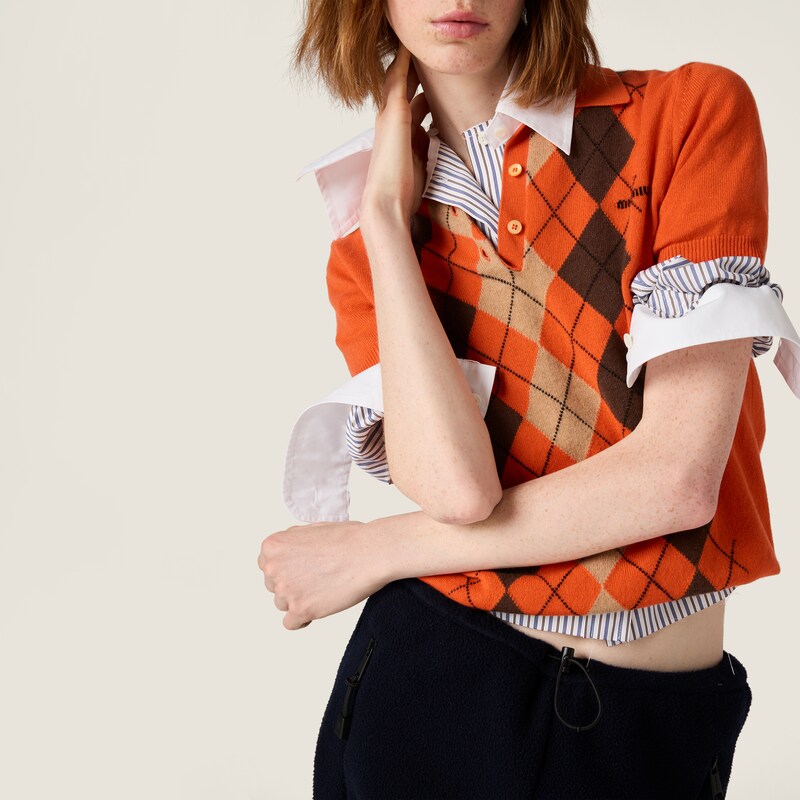 Hemd aus gestreiftem Popeline