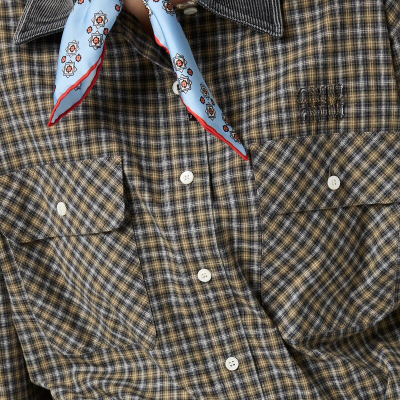 Chemise en flanelle à carreaux