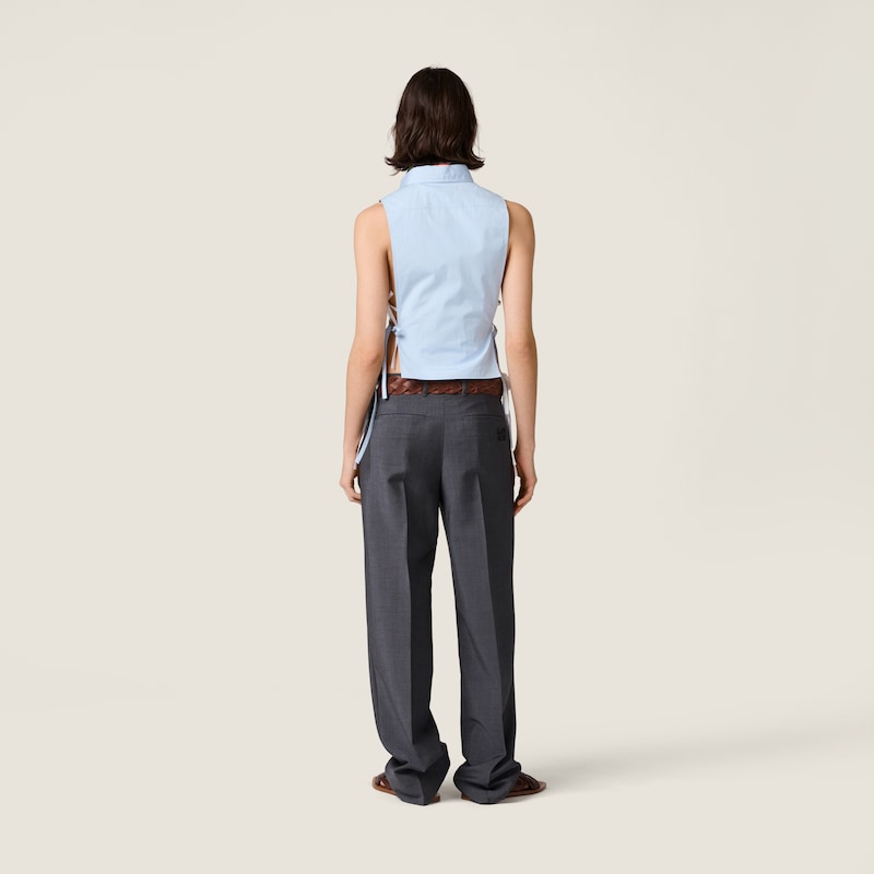 ポプリン シャツ