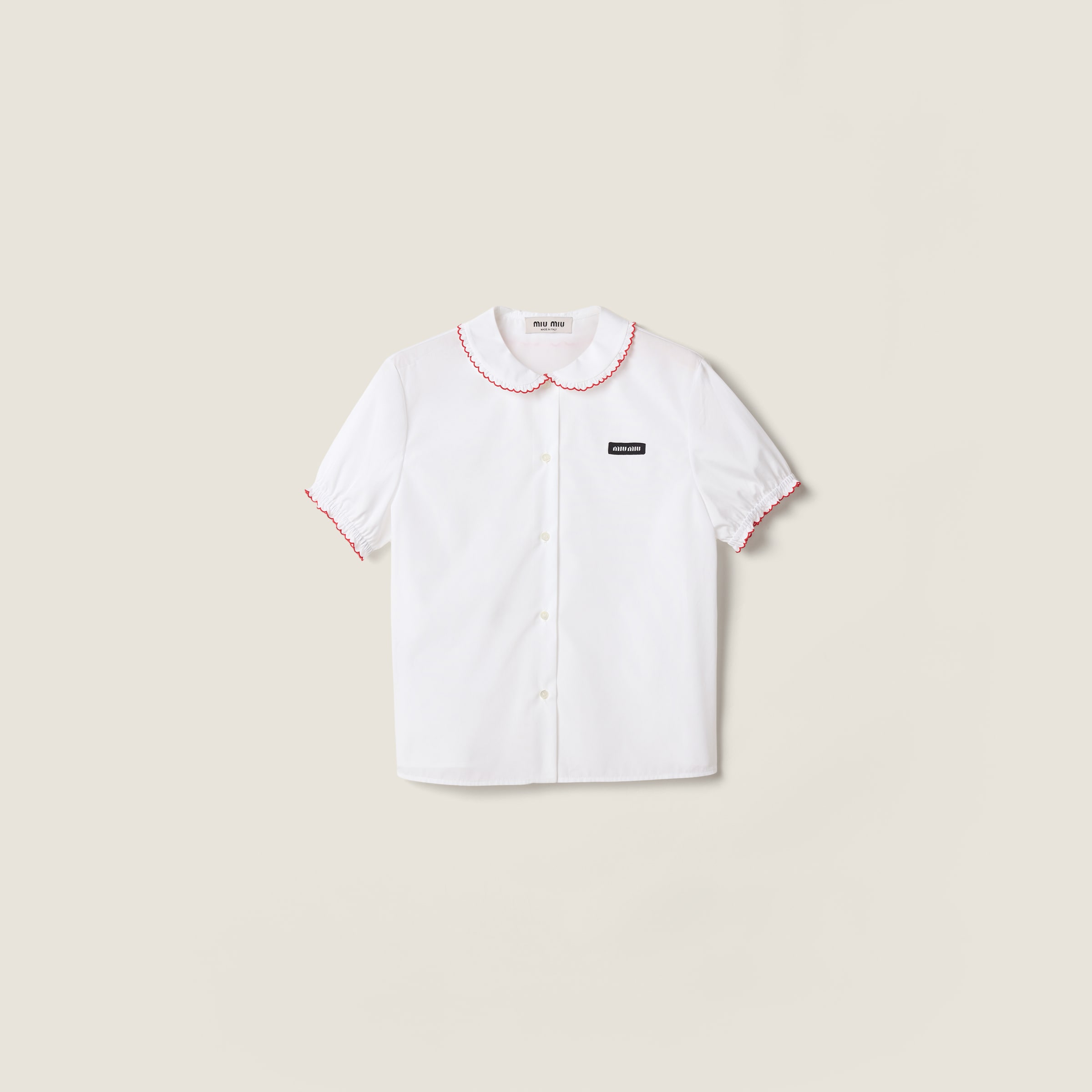 Embroidered poplin shirt from Miu Miu - $1,820