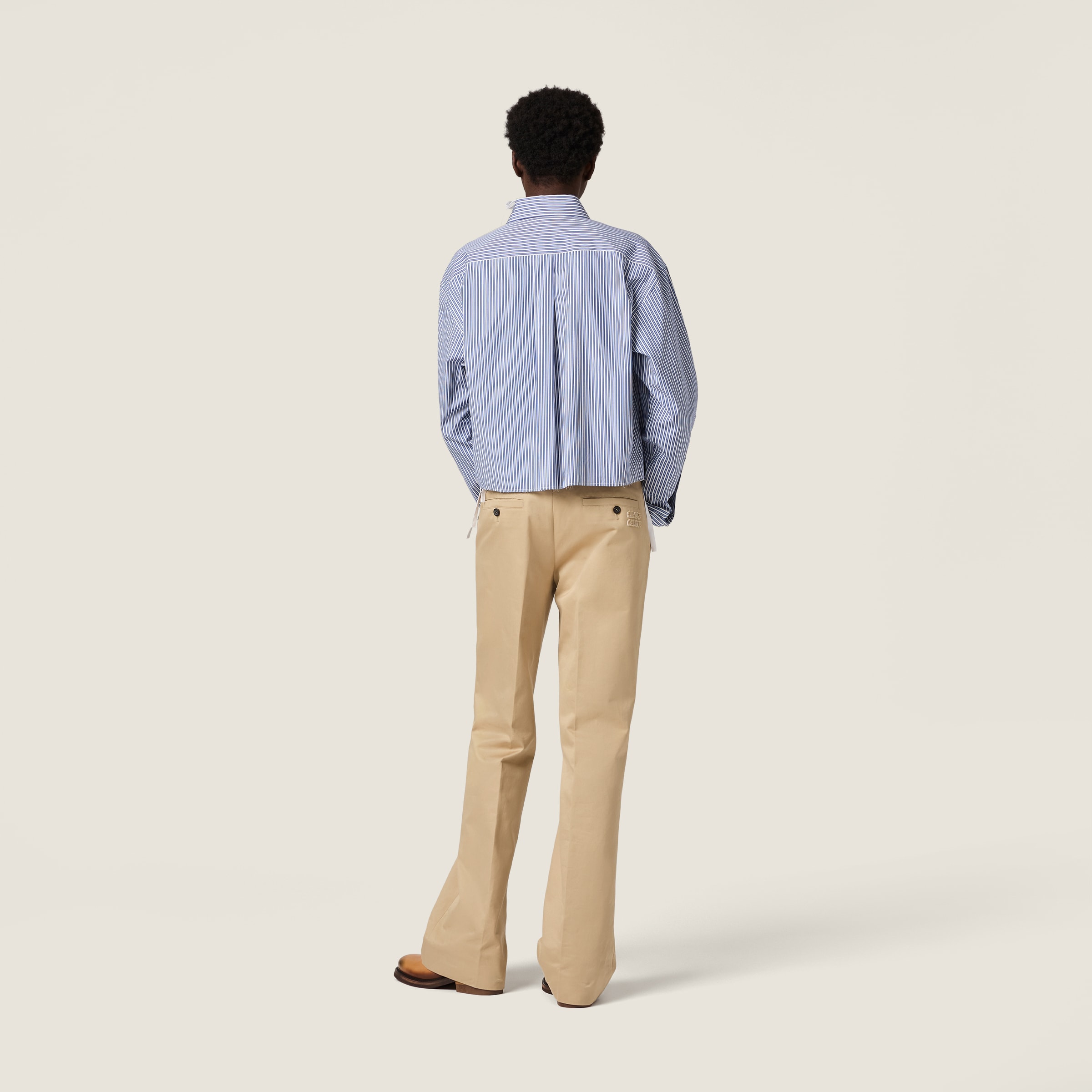 Micro pinstripe poplin shirt - thumbnail 3