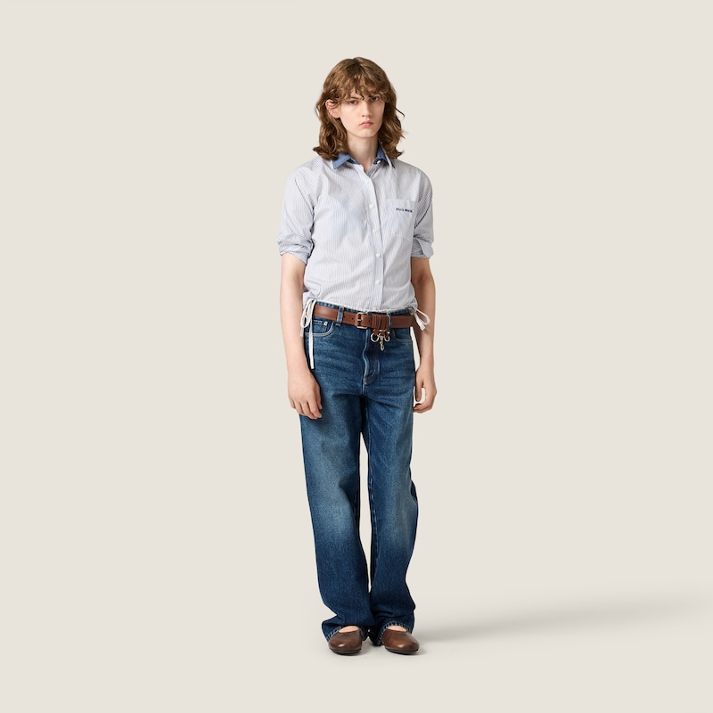 Camisa de popelín a rayas