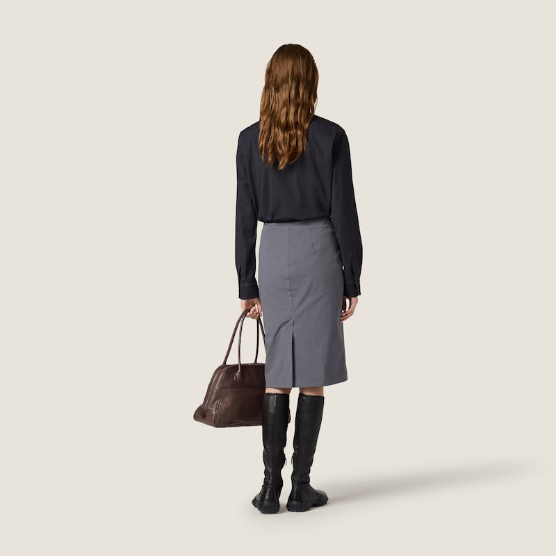 Stretch poplin shirt