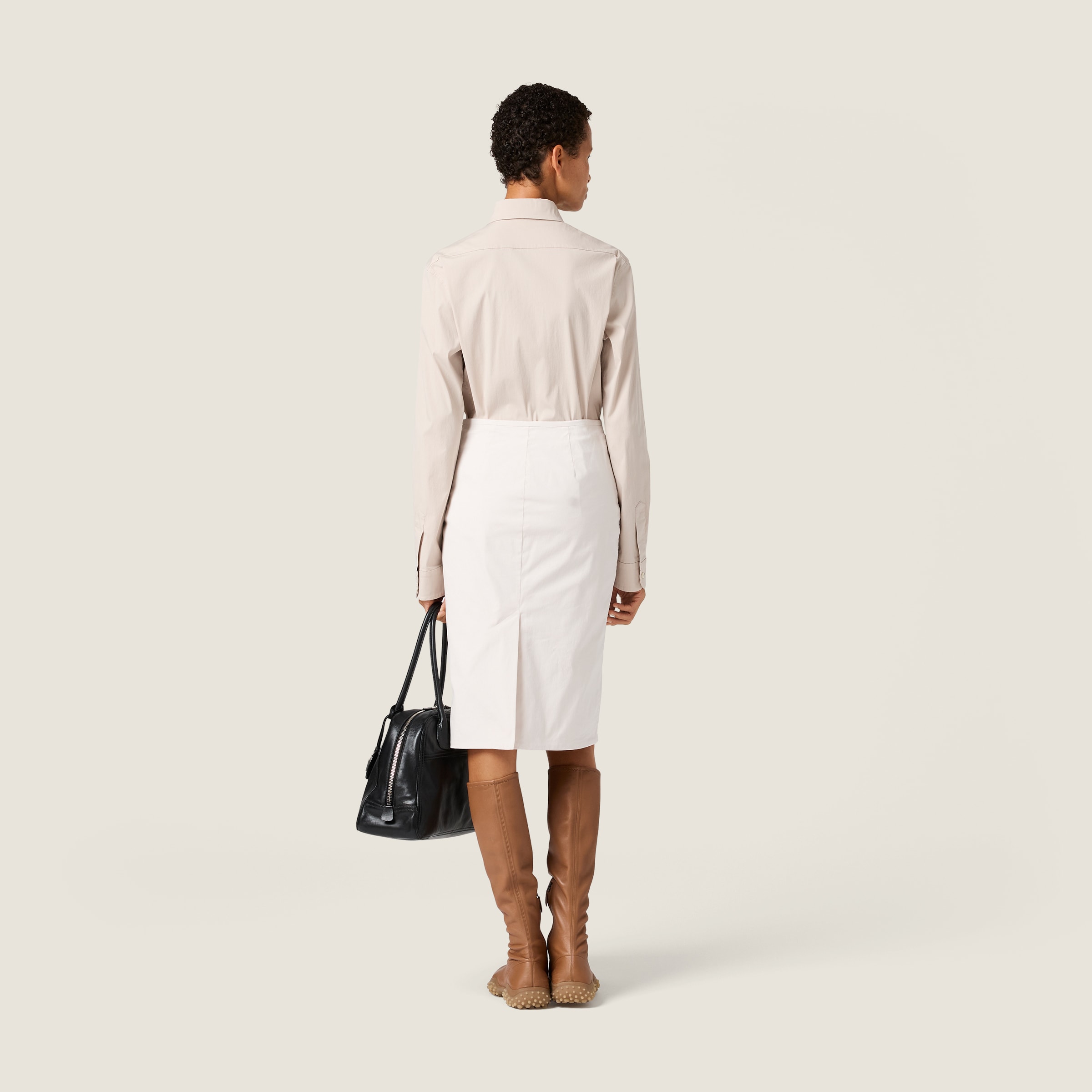 Stretch poplin shirt - thumbnail 3
