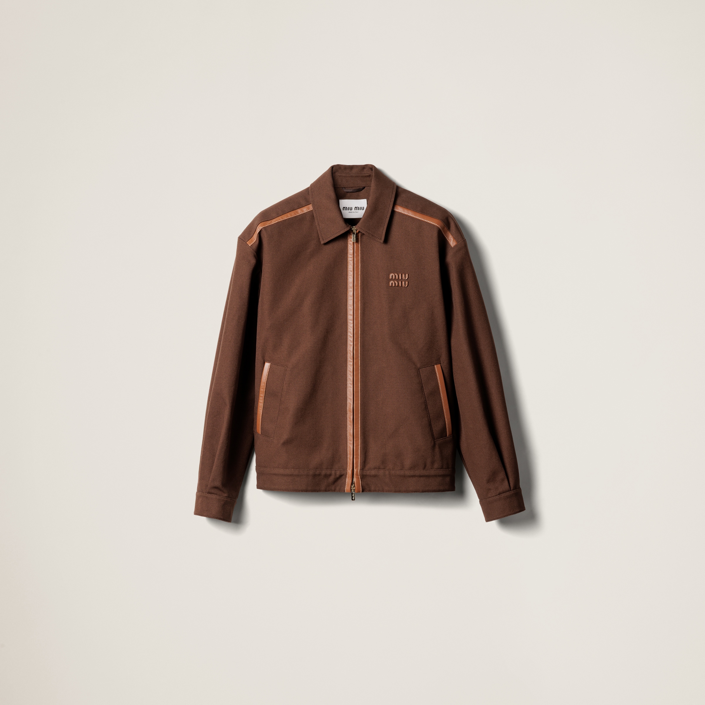 Miu Miu Jacquard Canvas Blouson Jacket