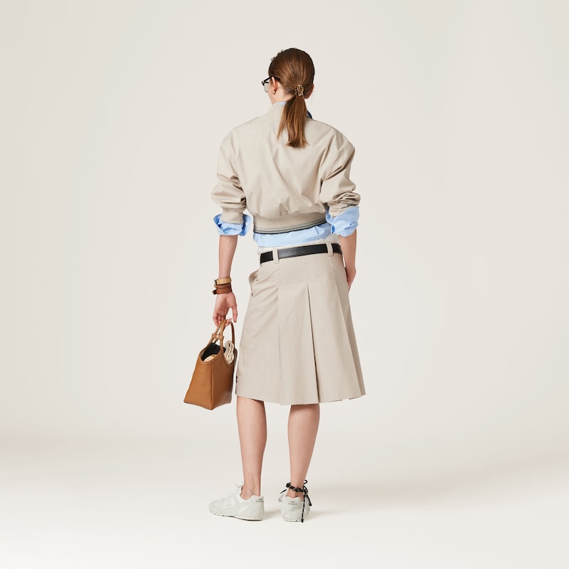 Panama cotton blouson jacket