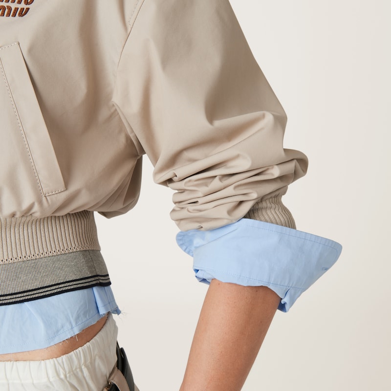 Panama cotton blouson jacket