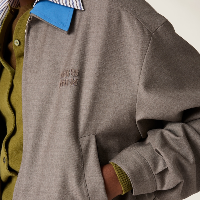 Blouson en gabardine