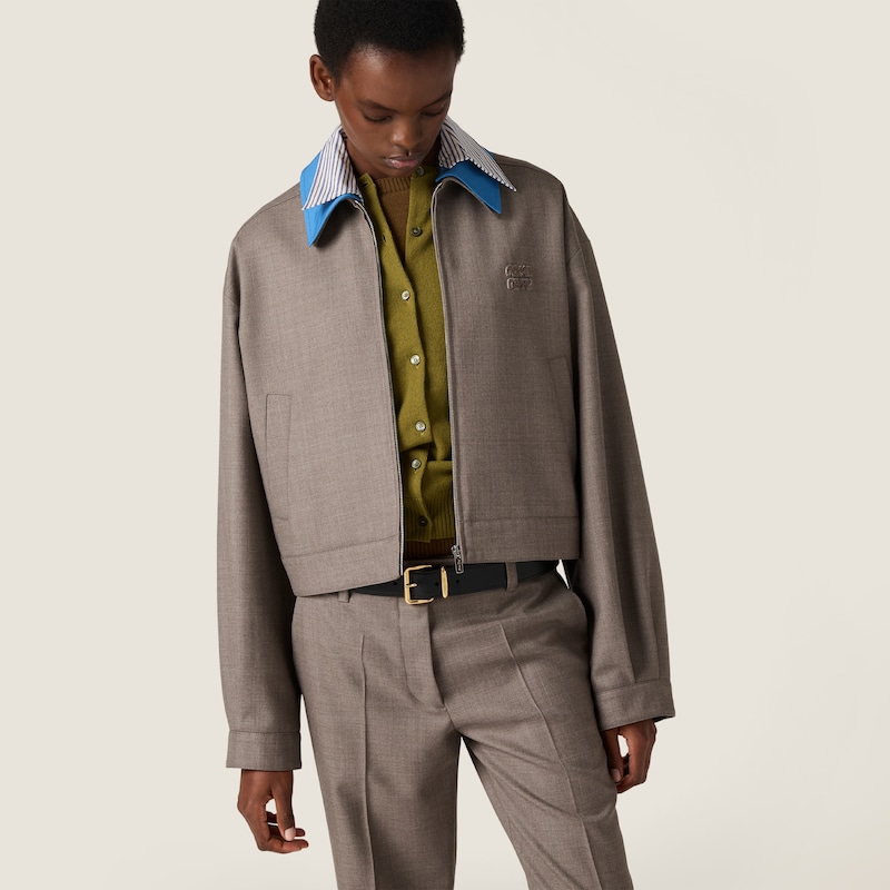 Blouson en gabardine