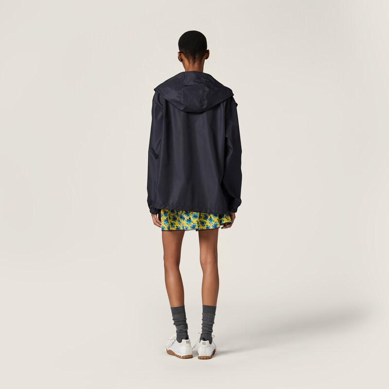 Technical fabric blouson jacket