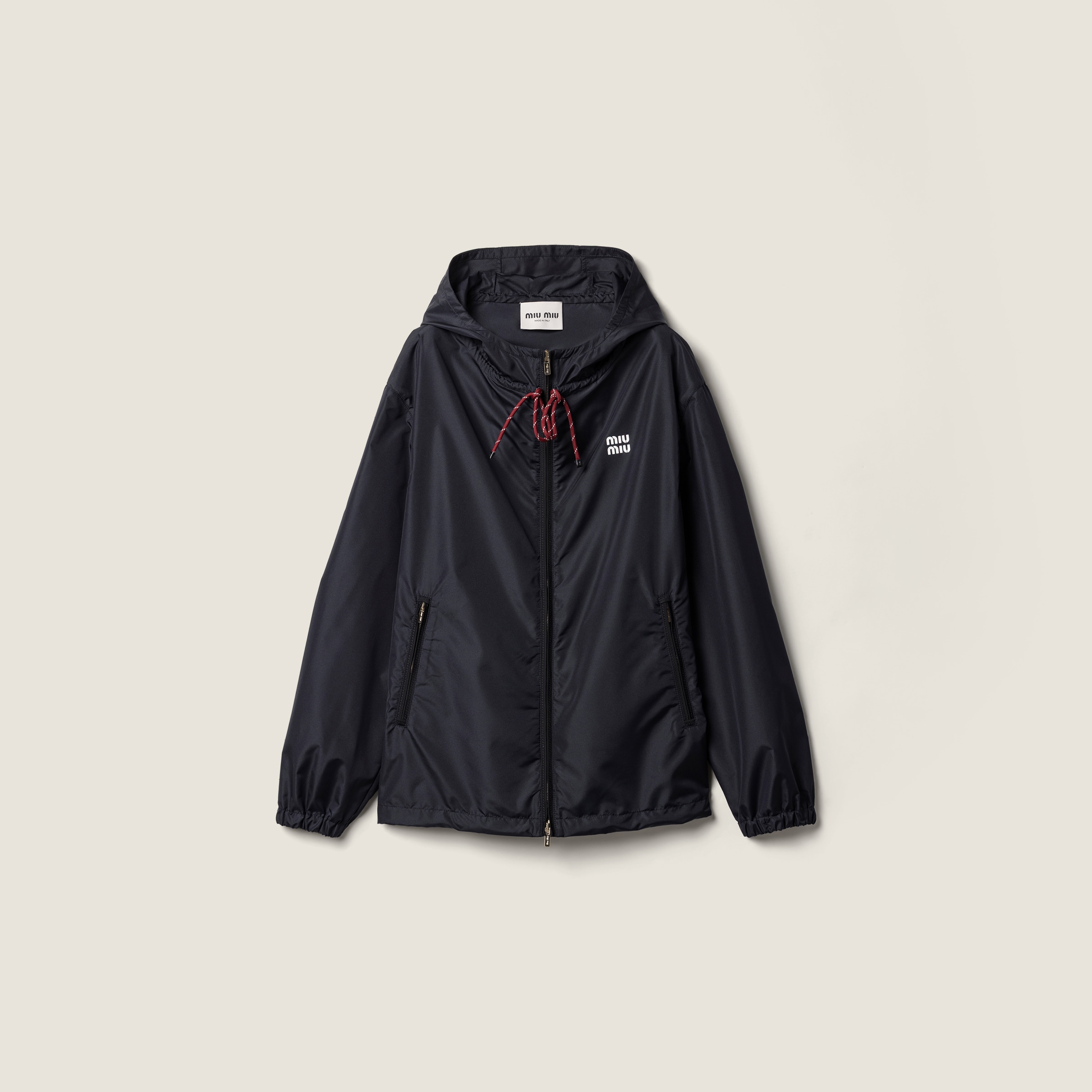 Technical fabric blouson jacket